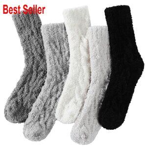 Cozy Fuzzy Slipper Socks Soft Plush Winter Sleeping Wear Comfortable Fit